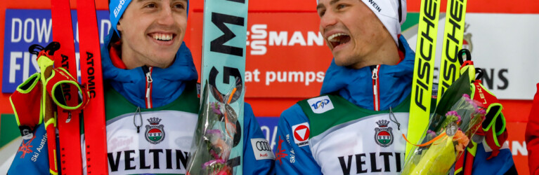 Gute Stimmung bei Stefan Rettenegger (AUT I) und Johannes Lamparter (AUT I), (l-r)