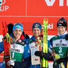 Das Podium: Stefan Rettenegger (AUT), Johannes Lamparter (AUT), Kristjan Ilves (EST), (l-r)