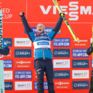 Die Tagessieger der Herren: Stefan Rettenegger (AUT), Johannes Lamparter (AUT), Kristjan Ilves (EST), (l-r)