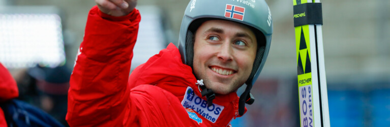 Jarl Magnus Riiber (NOR) weiß, wo oben ist.