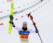 Jarl Magnus Riiber (NOR) gewinnt auch den zweiten Wettbewerb am Holmenkollen.