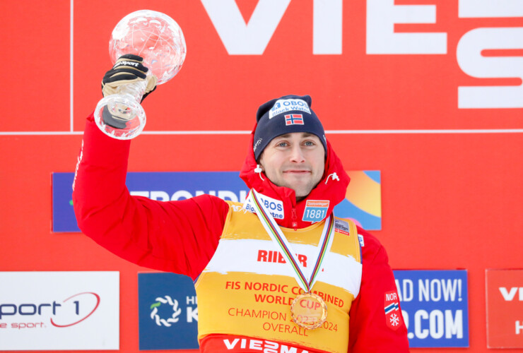 Jarl Magnus Riiber (NOR) gewinnt die kleine Kristallkugel des besten Sprinters.