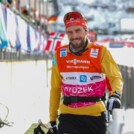 Johannes Rydzek (GER) geht gut gelaunt ins Rennen.