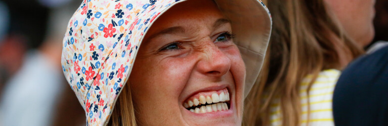 Prominente Zuschauerin: Skispringerin Katharina Schmid (GER)