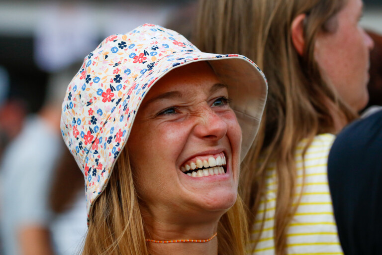 Prominente Zuschauerin: Skispringerin Katharina Schmid (GER)