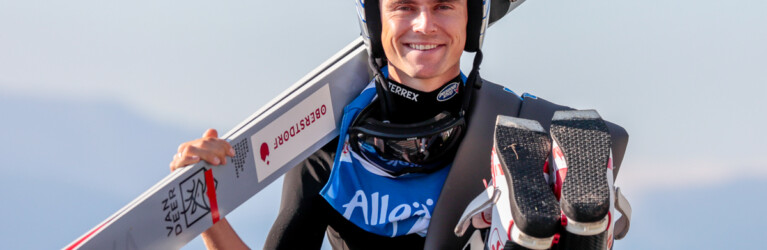 Vinzenz Geiger (GER) trat nur auf der Schanze an.