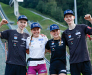 Jens Luraas Oftebro (NOR), Marte Leinan Lund (NOR), Ida Marie Hagen (NOR), Einar Luraas Oftebro (NOR), (l-r)