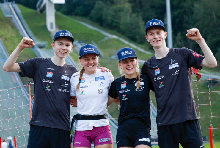 Jens Luraas Oftebro (NOR), Marte Leinan Lund (NOR), Ida Marie Hagen (NOR), Einar Luraas Oftebro (NOR), (l-r)