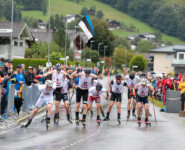 Zielsprint: Einar Luraas Oftebro (NOR), Kristjan Ilves (EST), Jens Luraas Oftebro (NOR), (l-r)