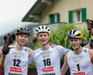 Jens Luraas Oftebro (NOR), Einar Luraas Oftebro (NOR), Kristjan Ilves (EST), (l-r)