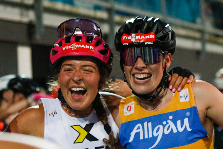 Doppelpodium: Nathalie Armbruster (GER), Jenny Nowak (GER), (l-r)