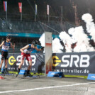 Böllerschüsse als Startsignal: David Mach (GER), Thomas Rettenegger (AUT), (l-r)