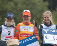 Ida Marie Hagen (NOR), Jenny Nowak (GER), Ema Volavsek (SLO), (l-r)