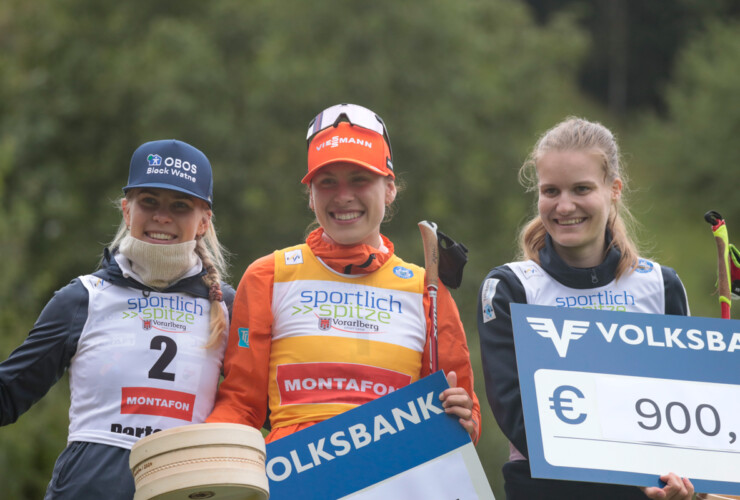 Ida Marie Hagen (NOR), Jenny Nowak (GER), Ema Volavsek (SLO), (l-r)