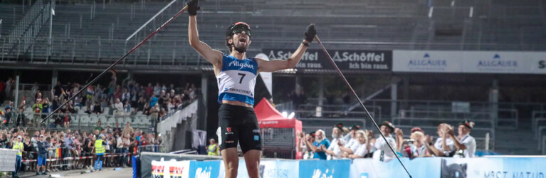 Johannes Rydzek (GER) gewinnt seinen Heimwettkampf in Oberstdorf.