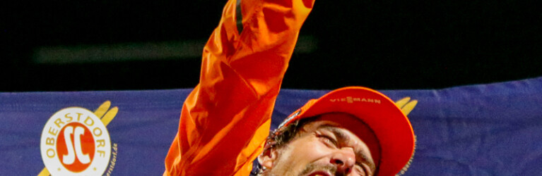 Johannes Rydzek (GER) gewinnt seinen Heimwettkampf in Oberstdorf.