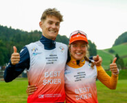 Die besten Läufer des Sommers: Matteo Baud (FRA), Nathalie Armbruster (GER), (l-r)