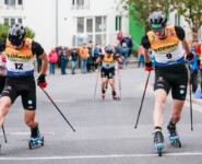 Zielsprint: Jakob Lange (GER), Wendelin Thannheimer (GER), (l-r)