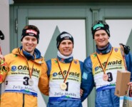 Die Tagessieger: Terence Weber (GER), David Mach (GER), Wendelin Thannheimer (GER), (l-r)