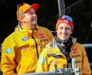 DSV-Trainer Kai Bracht (GER), Eric Frenzel (GER) (l-r)
