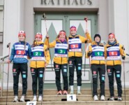 Ronja Loh (GER), Jenny Nowak (GER), Nathalie Armbruster (GER), Svenja Wuerth (GER), Cindy Haasch (GER), Maria Gerboth (GER), (l-r)