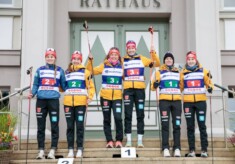 Ronja Loh (GER), Jenny Nowak (GER), Nathalie Armbruster (GER), Svenja Wuerth (GER), Cindy Haasch (GER), Maria Gerboth (GER), (l-r)