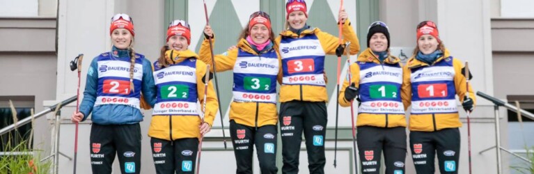 Ronja Loh (GER), Jenny Nowak (GER), Nathalie Armbruster (GER), Svenja Wuerth (GER), Cindy Haasch (GER), Maria Gerboth (GER), (l-r)