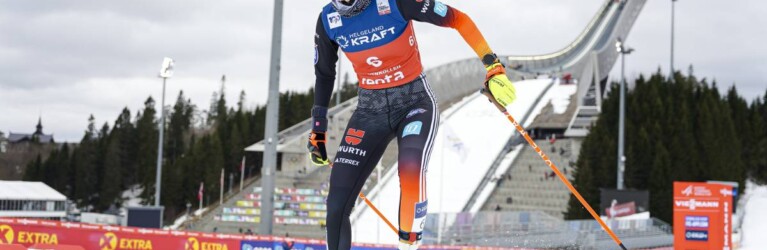 Svenja Wuerth (GER) vor der Holmenkollenschanze, wo die Damen erstmals einen Weltcup austragen werden.