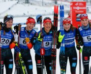 Cindy Haasch (GER), Jenny Nowak (GER), Nathalie Armbruster (GER), Maria Gerboth (GER), Ronja Loh (GER) (l-r)