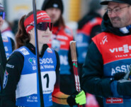 Maria Gerboth (GER) geht als Erste ins Rennen.