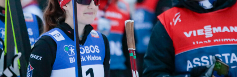 Maria Gerboth (GER) geht als Erste ins Rennen.