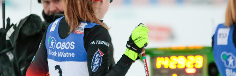 Maria Gerboth (GER) geht als Erste ins Rennen.