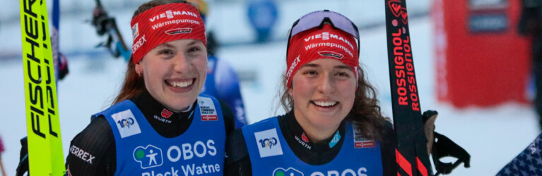 Jenny Nowak (GER), Nathalie Armbruster (GER), (l-r)