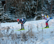 Julian Schmid (GER), Jarl Magnus Riiber (NOR), (l-r)
