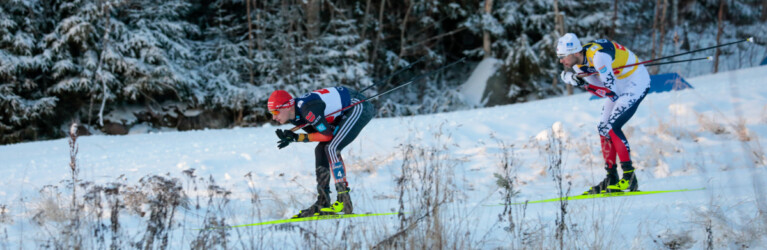 Julian Schmid (GER), Jarl Magnus Riiber (NOR), (l-r)