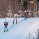 Julian Schmid (GER), Jarl Magnus Riiber (NOR), Johannes Lamparter (AUT), (l-r)