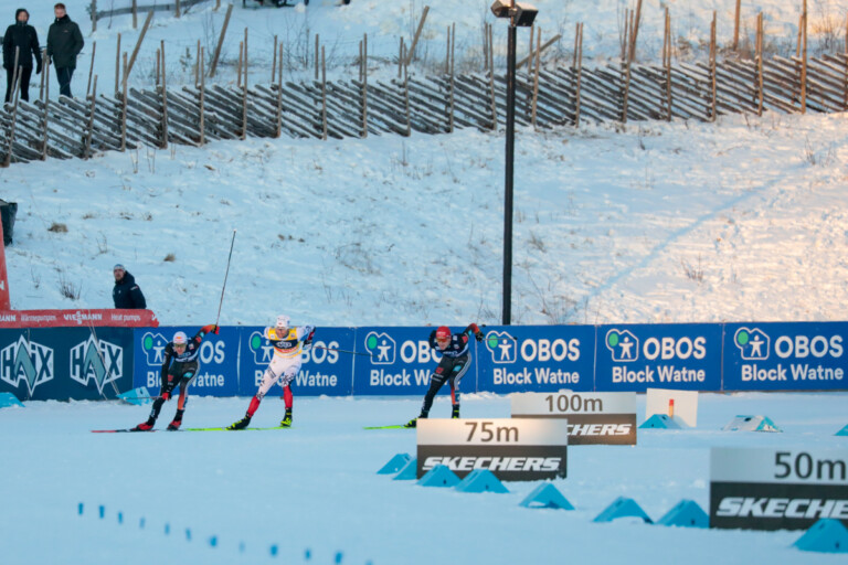 Vinzenz Geiger (GER), Jarl Magnus Riiber (NOR), Julian Schmid (GER), (l-r)