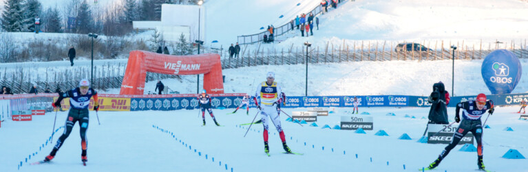 Vinzenz Geiger (GER), Jarl Magnus Riiber (NOR), Julian Schmid (GER), (l-r)
