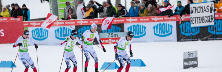 Andreas Skoglund (NOR), Aleksander Skoglund (NOR), Jens Luraas Oftebro (NOR), Joergen Graabak (NOR), (l-r)