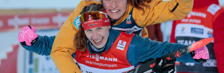 Jenny Nowak (GER), Nathalie Armbruster (GER), (l-r)