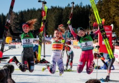 Nathalie Armbruster (GER), Ida Marie Hagen (NOR), Haruka Kasai (JPN), (l-r)