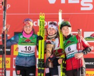 Nathalie Armbruster (GER), Ida Marie Hagen (NOR), Haruka Kasai (JPN), (l-r)