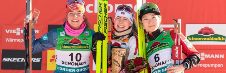 Nathalie Armbruster (GER), Ida Marie Hagen (NOR), Haruka Kasai (JPN), (l-r)
