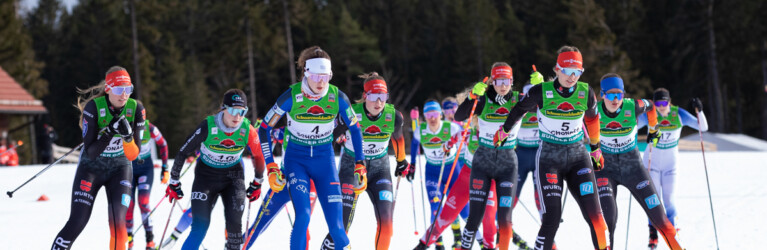 Die Damen beim Massenstart