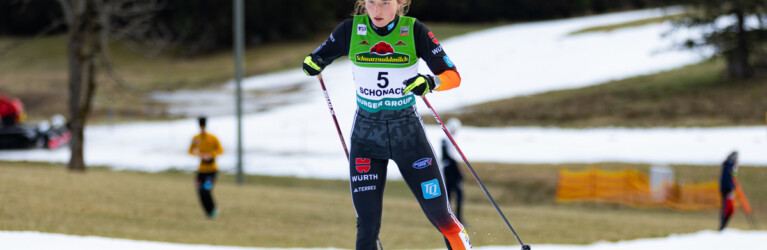 Nathalie Armbruster (GER) auf dem Weg zu ihrem ersten COC-Sieg