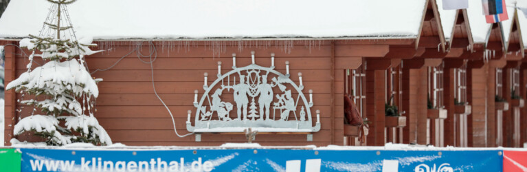 Weihnachtliche Dekoration in Klingenthal