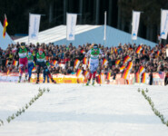 Haruka Kasai (JPN), Nathalie Armbruster (GER), Marte Leinan Lund (NOR) im Zielsprint