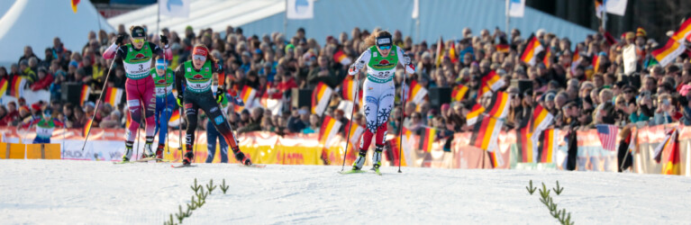 Haruka Kasai (JPN), Nathalie Armbruster (GER), Marte Leinan Lund (NOR) im Zielsprint
