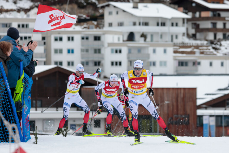 Joergen Graabak (NOR), Jens Luraas Oftebro (NOR), Jarl Magnus Riiber (NOR), (l-r)