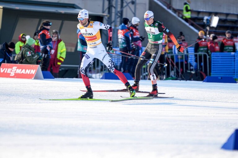 Jarl Magnus Riiber (NOR), Vinzenz Geiger (GER), (l-r)